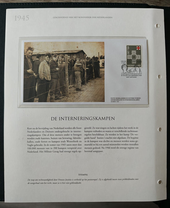 Album/Enciclopedie tematica CRUCEA ROSIE, AL II-lea RAZBOI MONDIAL (WWII), ANIVERSARI, PERSONALITATI contine in jur de 100 plicuri filatelice ilustrate in posete de plastic. Albumul are coperti si caseta din piele.