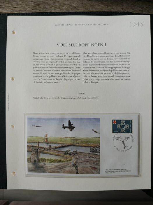 Album/Enciclopedie tematica CRUCEA ROSIE, AL II-lea RAZBOI MONDIAL (WWII), ANIVERSARI, PERSONALITATI contine in jur de 100 plicuri filatelice ilustrate in posete de plastic. Albumul are coperti si caseta din piele.