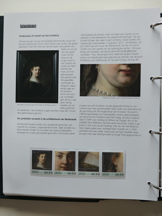 Album/Enciclopedie RIJSK MUSEUM Amsterdam, tematica PICTURA timbre si plicuri filatelice
