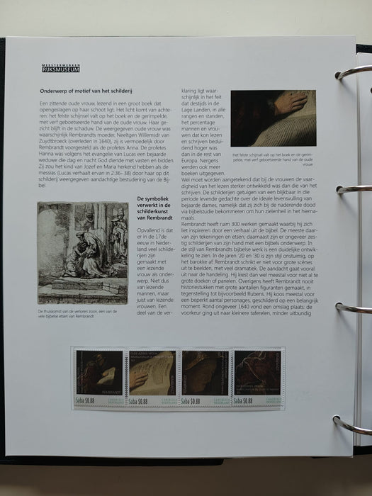 Album/Enciclopedie RIJSK MUSEUM Amsterdam, tematica PICTURA timbre si plicuri filatelice