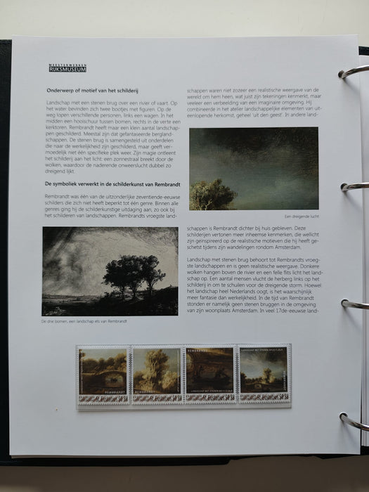 Album/Enciclopedie RIJSK MUSEUM Amsterdam, tematica PICTURA timbre si plicuri filatelice