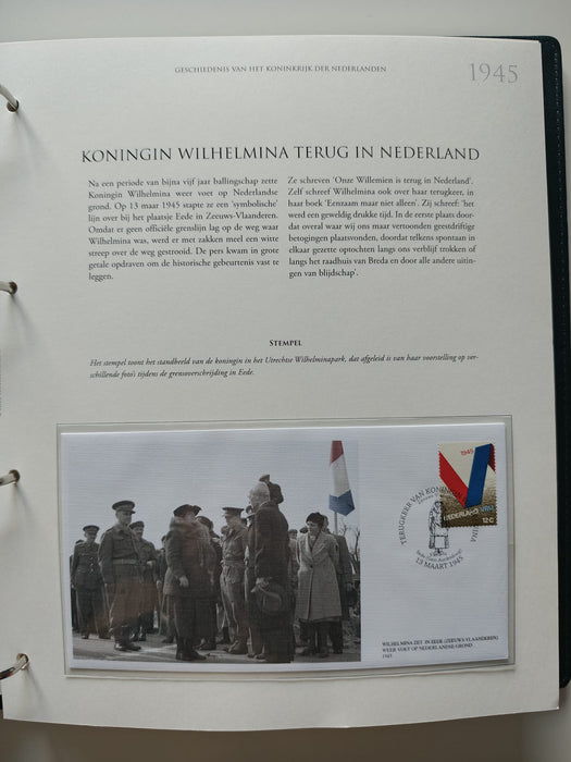 Album/Enciclopedie tematica CRUCEA ROSIE, AL II-lea RAZBOI MONDIAL (WWII), ANIVERSARI, PERSONALITATI contine in jur de 100 plicuri filatelice ilustrate in posete de plastic. Albumul are coperti si caseta din piele.