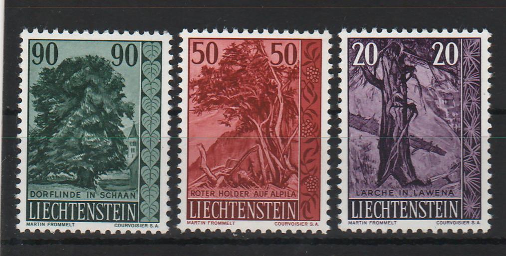 Liechtenstein 1959 Native Trees and Shrubs (III) Mi. 25 Eur