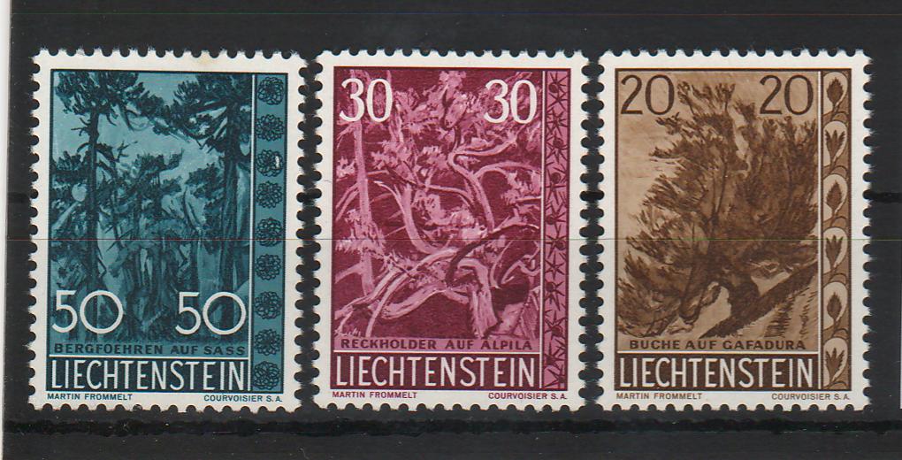 Liechtenstein 1960 Native Trees and Shrubs (IV) Mi. 40 Eur