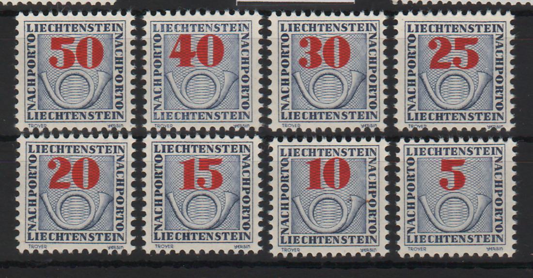 Liechtenstein 1940 Postage due stamps Numerals with posthorn Mi. 44 Eur