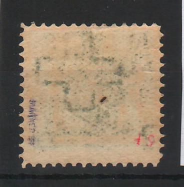Liechtenstein 1924 Definitive Stamp: State Coat of Arms with Putti wmk. 1 line perf. 11½ Mi. 100 Eur