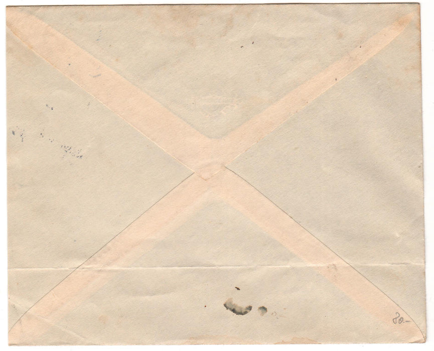 Romania 1920 Scrisoare circulata Bucuresti-Viena francata Ferdinand bust mare 2 LEI si bust mic 25 BANI. Valoarea bust mic prezinta EROARE spectaculoasa (v. sageata poza)