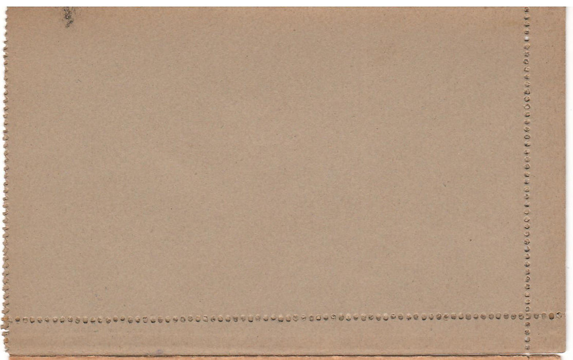 Romania 1894 Carte postala inchisa Spic de griu dubla necirculata (TIP C)