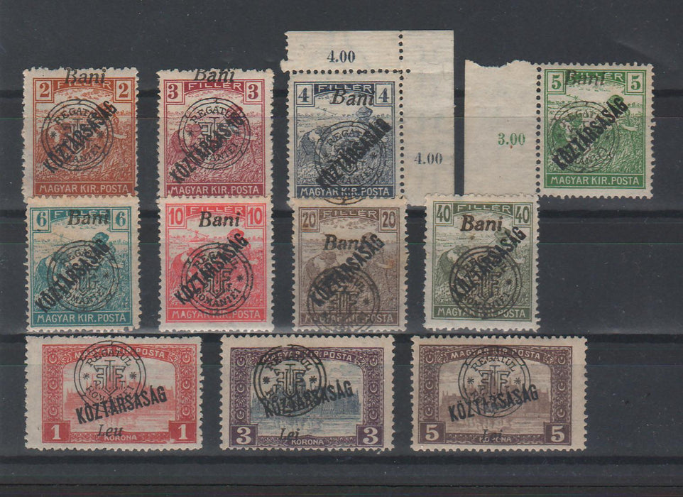 Romania 1919 Emisiunea Oradea Seceratorii si Parlamentul "Köztársaság" poanson Bodor Michel 115Eur