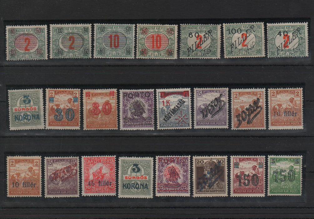 Romania 1919 Emisiunea Timisoara serie completa poanson Bodor Michel 100Eur