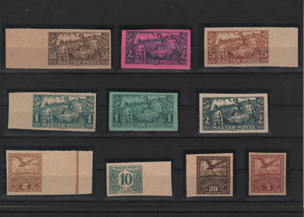 Romania 1920 Emisiunea Debrecen II Lot 22 ESEURI poanson Bodor