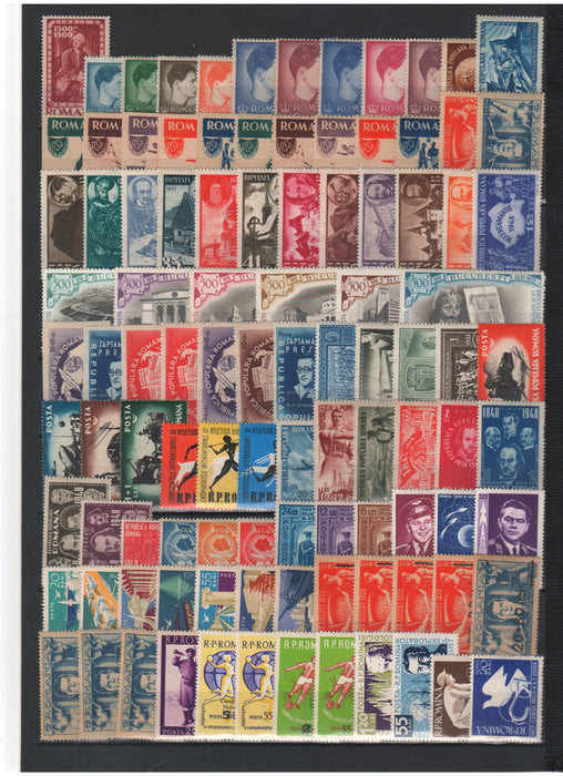 Lot Romania serii complete MNH
