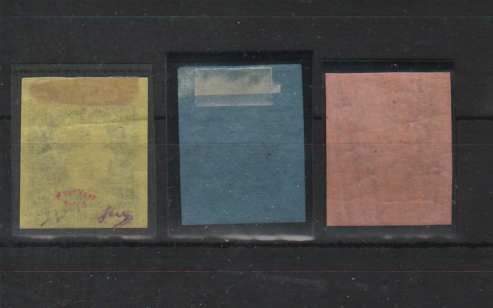 Romania 1867 serie Carol I cu favoriti, hartie subtire