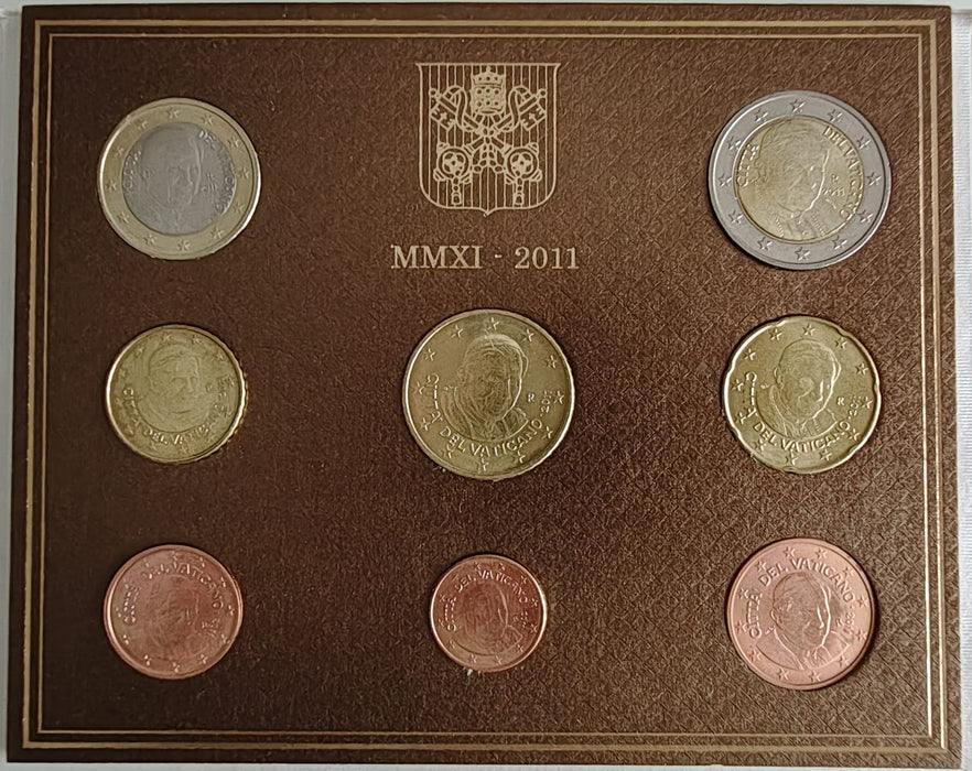 Set monede euro Vatican 2011 Pontificat Benedict XVI