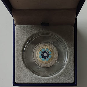 Franta 2018 Moneda comemorativa 2 EUR 100 de ani de la sfarsitul primului razboi mondial Le Bleuet de France tiraj 10000