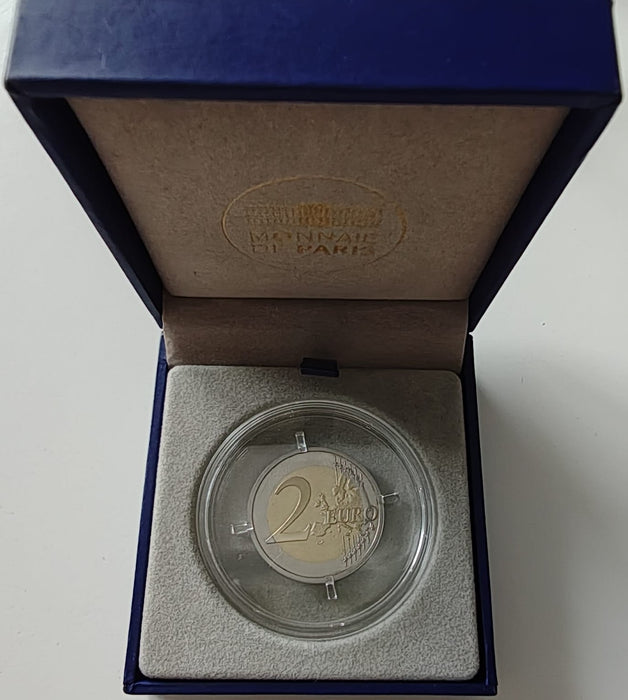 Franta 2018 Moneda comemorativa 2 EUR 100 de ani de la sfarsitul primului razboi mondial Le Bleuet de France tiraj 10000