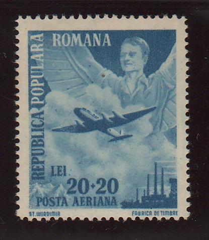 Romania 1948 1 MAI - Ziua Muncii PA  EROARE Trimotor