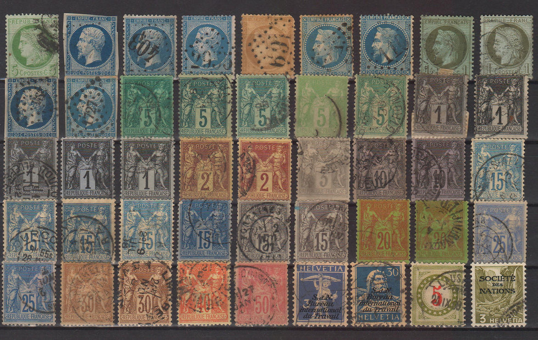 Lot timbre Franta, Elvetia, Canada, Austria cota mare de catalog