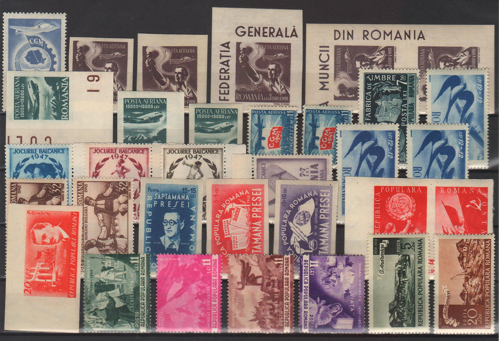Romania 70 posete A5 Serii complete cu cota mare de catalog, deparaiate, varietate mare hartie, culoare, dantelura, filigran