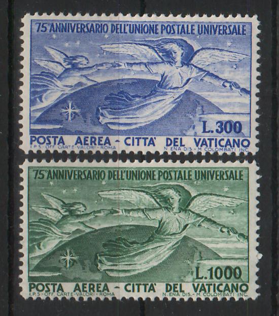 Vatican 1949 75th Anniversary of the Universal Postal Union
