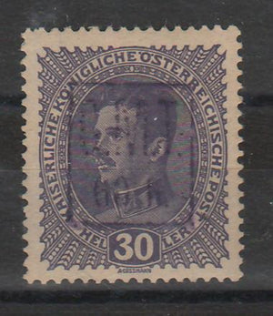 Romania 1919 Timbre ocupatie Ucraina (Pocutia) supratipar CMT 60h/30h