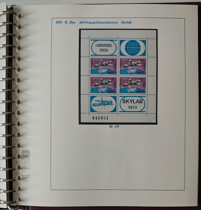Romania perioada 1968-1975 2 Albume Lindner stare impecabila, prezentare de exceptie