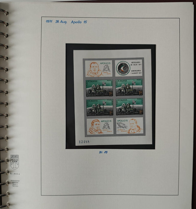 Romania perioada 1968-1975 2 Albume Lindner stare impecabila, prezentare de exceptie
