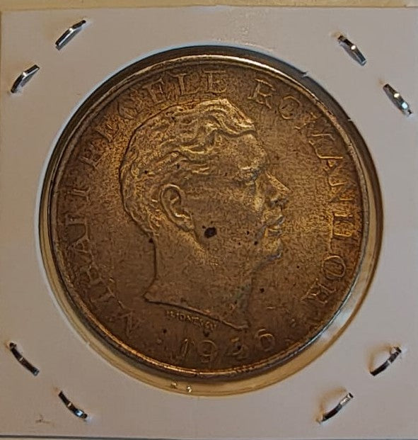 Romania 1946 Moneda 100.000 lei Mihai I, argint 25g 0,700 (17,5g argint pur), diametru 37mm