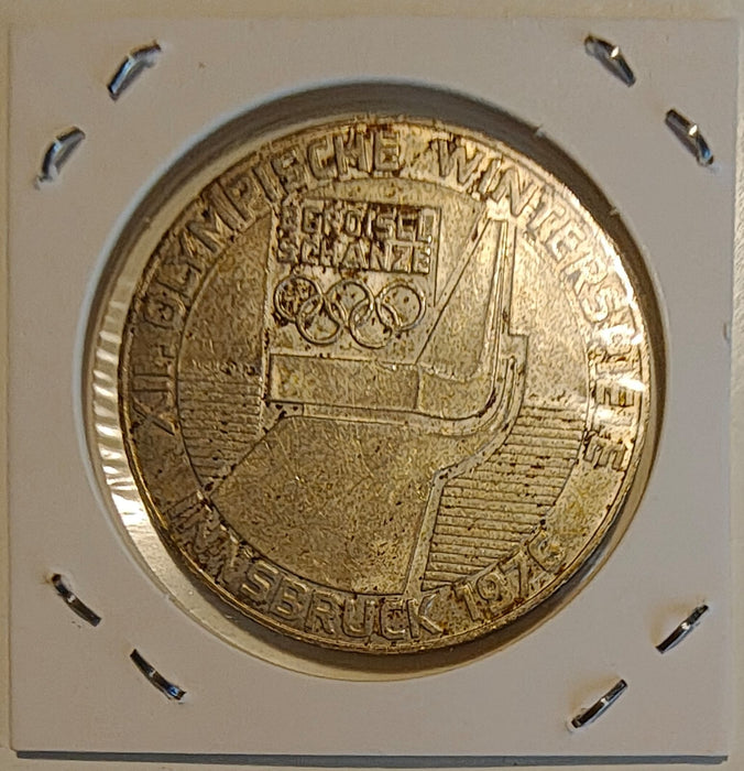 Austria 1976 100 schilling- Eagle Moneda aniversara XII Olimpiada de iarna Insbruck argint 24g 0,640 (15,36 argint brut) diametru 36mm
