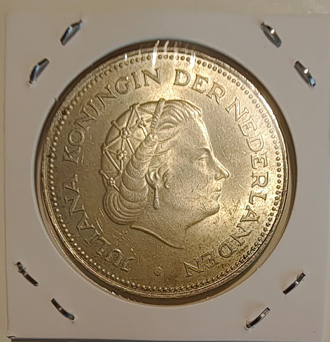Olanda 1970 10 gulden Moneda aniversara 25 de ani de la eliberare argint 25g 0,720 (18g argint brut) diametru 38mm