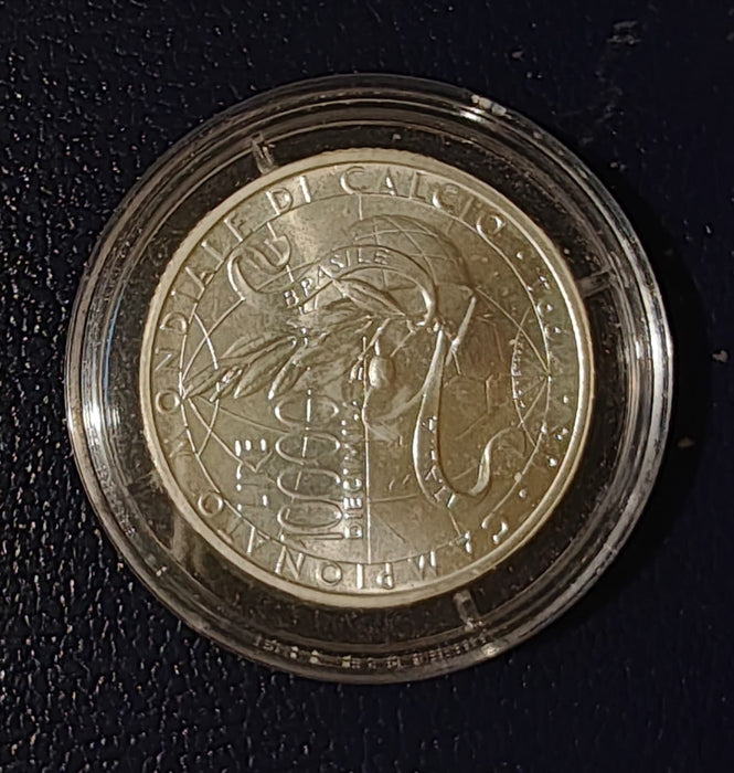 Italia 1994 10000 lire Moneda aniversara FIFA World Cup argint 22g 0,835 (18,37g argint brut) diametru 34mm