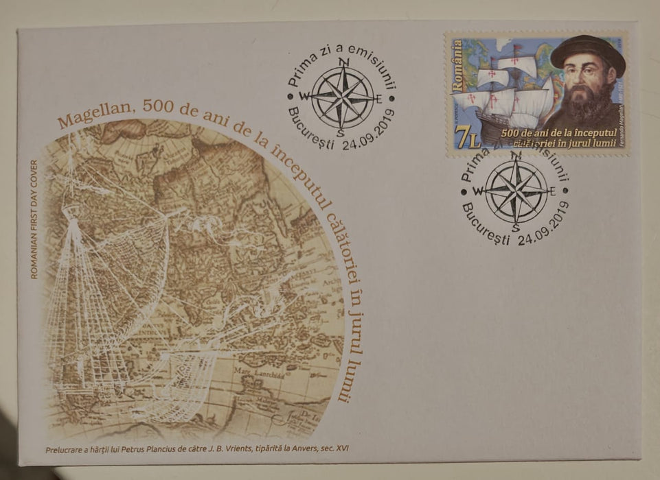Romania 2019 FDC Magelan 500 ani de la inceputul calatoriei in jurul lumii