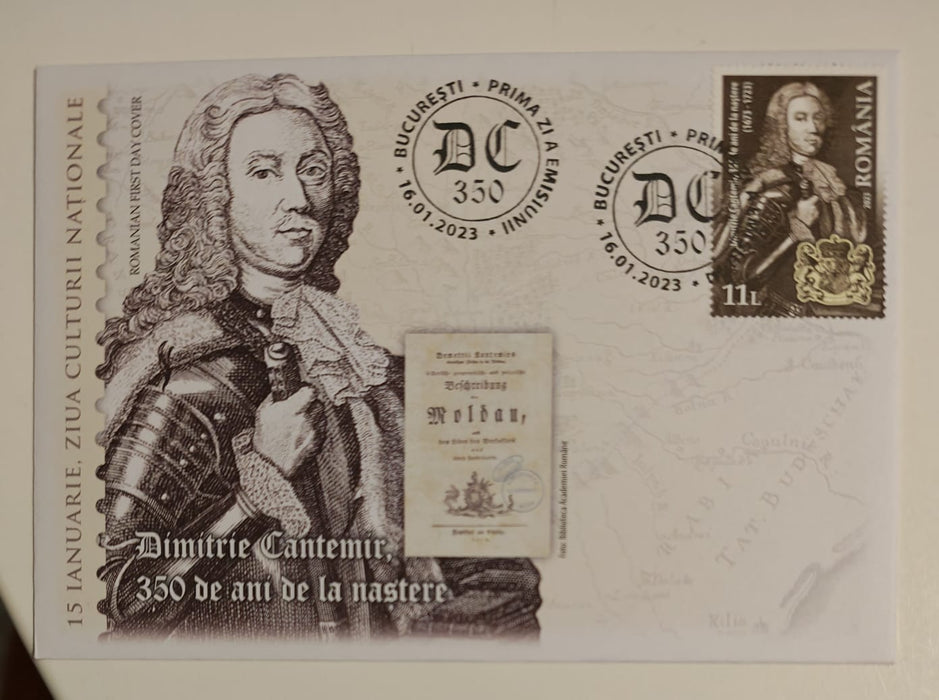 Romania 2023 FDC Dimitrie Cantemir - 350 ani de la nastere
