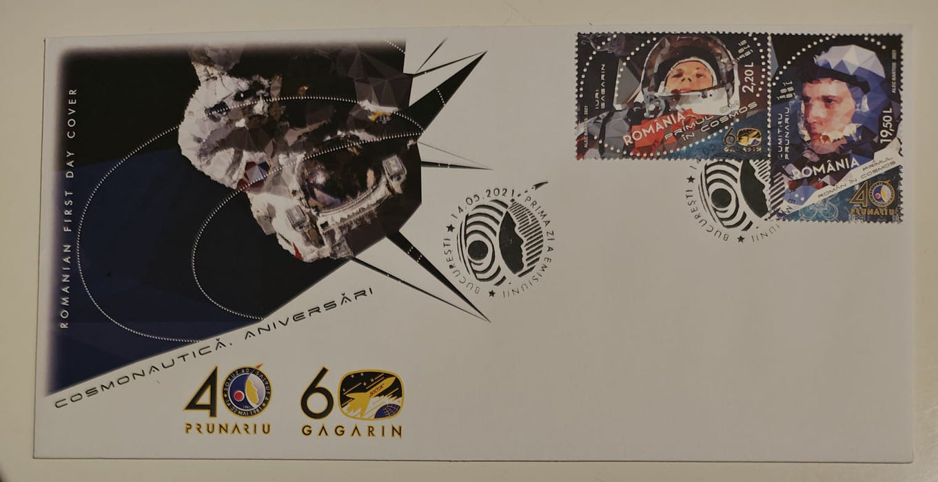 Romania 2021 FDC Cosmonautica Aniversari