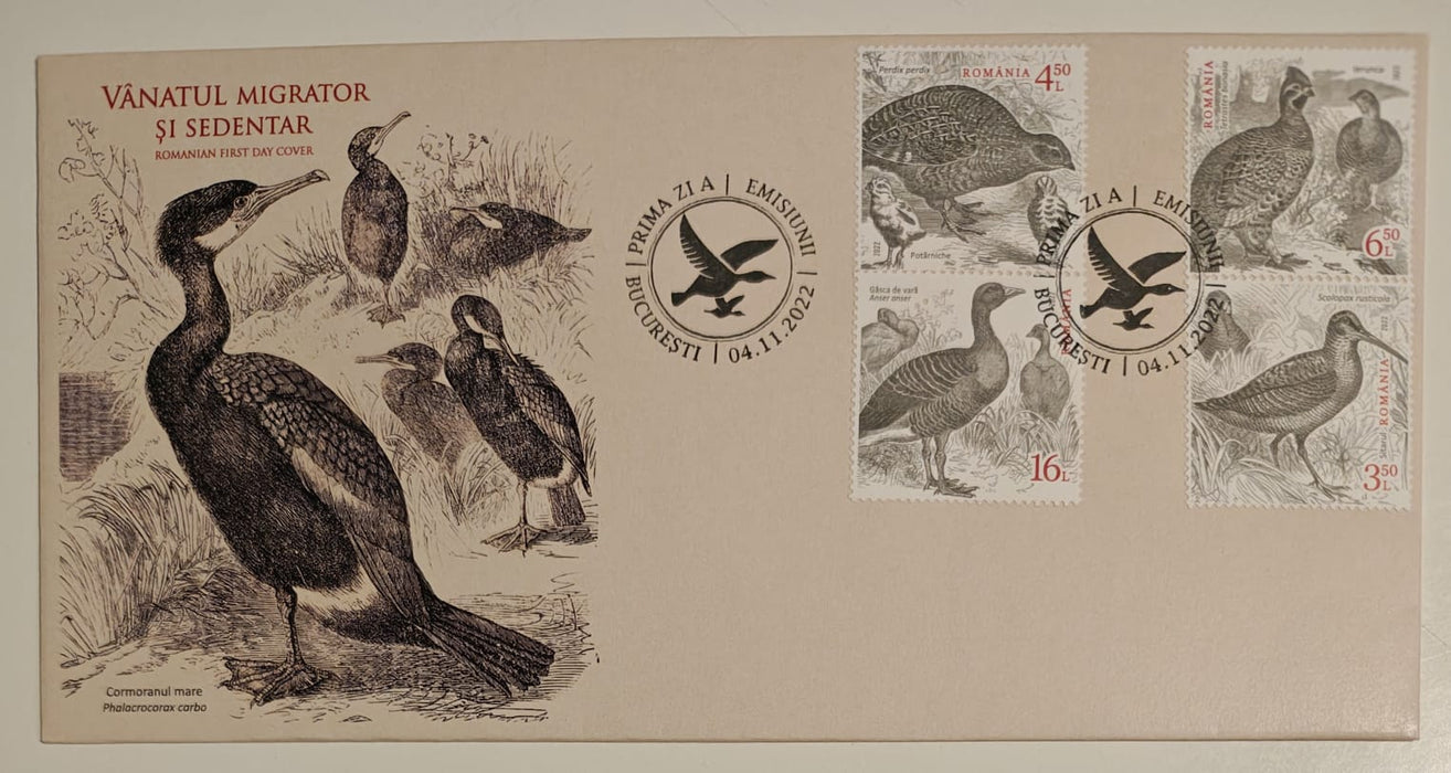 Romania 2022 FDC Vanatul migrator si sedentar