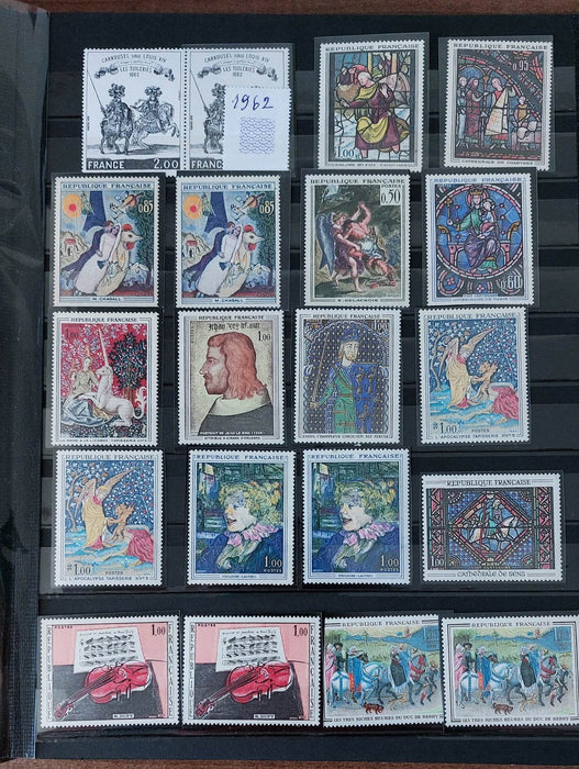 Doua clasoare timbre straine Franta, Monaco, Vatican, Egipt etc. (TIP A)