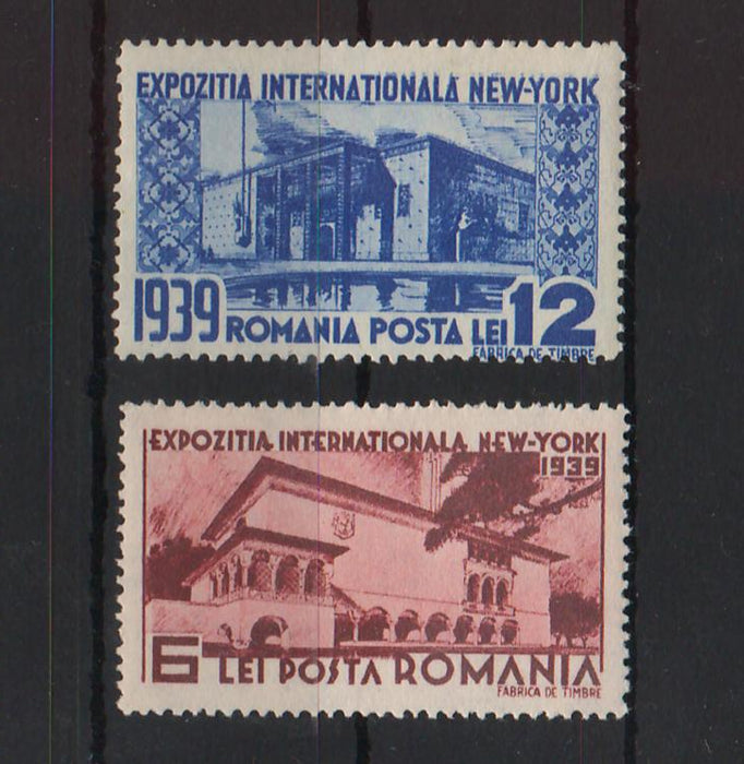 Romania 1939 Expozitia Internationala New York (TIP A)