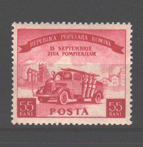 Romania 1955 LP 394 Ziua Pompierilor c.v. 2.20Lei (TIP A)