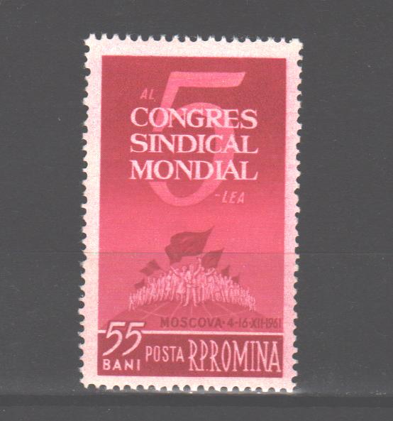 Romania 1961 Congresul sindical mondial (TIP A)