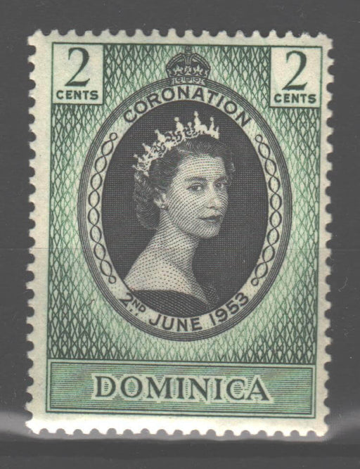 Dominica 1953 Coronation Issue  Scott #141 c.v. 0.40$ - (TIP A) in Stamps Mall