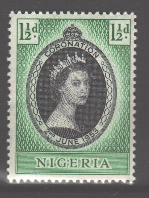 Nigeria 1953 Coronation Issue Type Scott #79 c.v. 0.45$ - (TIP A) in Stamps Mall