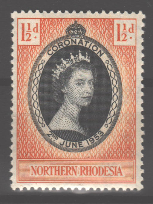 Northern Rhodesia 1953 Coronation Issue Scott #60 c.v. 0.70$ - (TIP A) in Stamps Mall