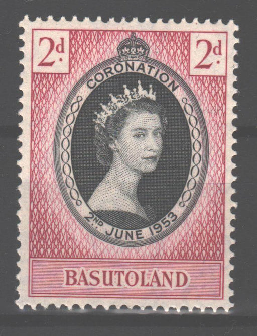 Basutoland 1953 Coronation Issue Scott #45 c.v. 0.40$ - (TIP A) in Stamps Mall