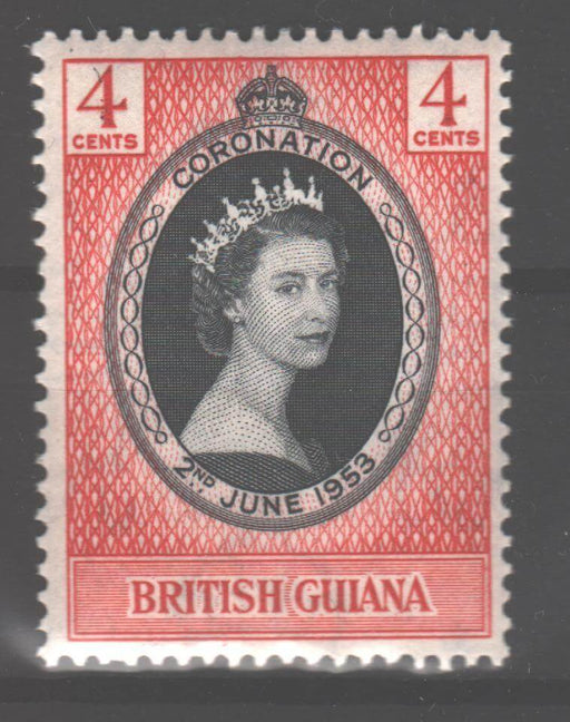 British Guiana 1953 Coronation Issue Scott #252 c.v. 0.45$ - (TIP A) in Stamps Mall