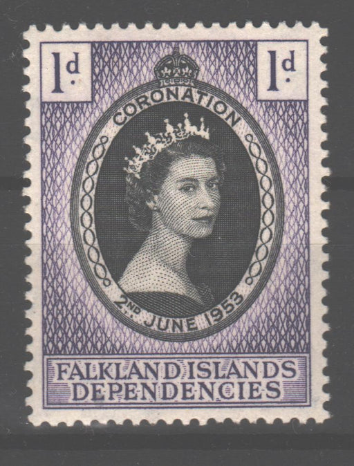 Falkland Islands Dependencies 1953 Coronation Issue Scott #121 c.v. 0.90$ - (TIP A) in Stamps Mall