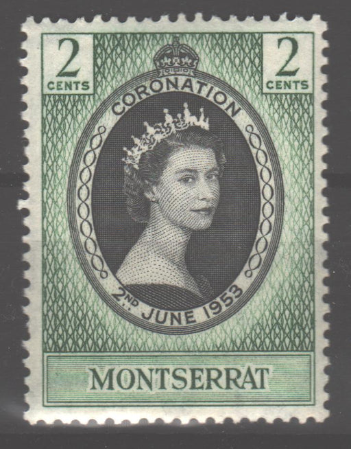 Montserrat 1953 Coronation Issue Scott #127 c.v. 0.65$ - (TIP A) in Stamps Mall
