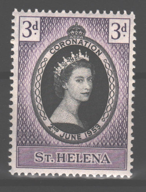 St. Helena 1953 Coronation Issue Scott #139 c.v. 1.25$ - (TIP A)-Stamps Mall