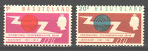 Basutoland 1965 ITU Issue Scott #101-102 c.v. 0.85$ - (TIP A) in Stamps Mall