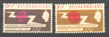 Bechuanaland 1965 ITU Issue Scott #202-203 c.v. 1.20$ - (TIP A) in Stamps Mall