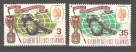 Gilbert & Ellice Islands 1966 World Cup Soccer Issue Scott #125-126 c.v. 0.80$ - (TIP A) in Stamps Mall